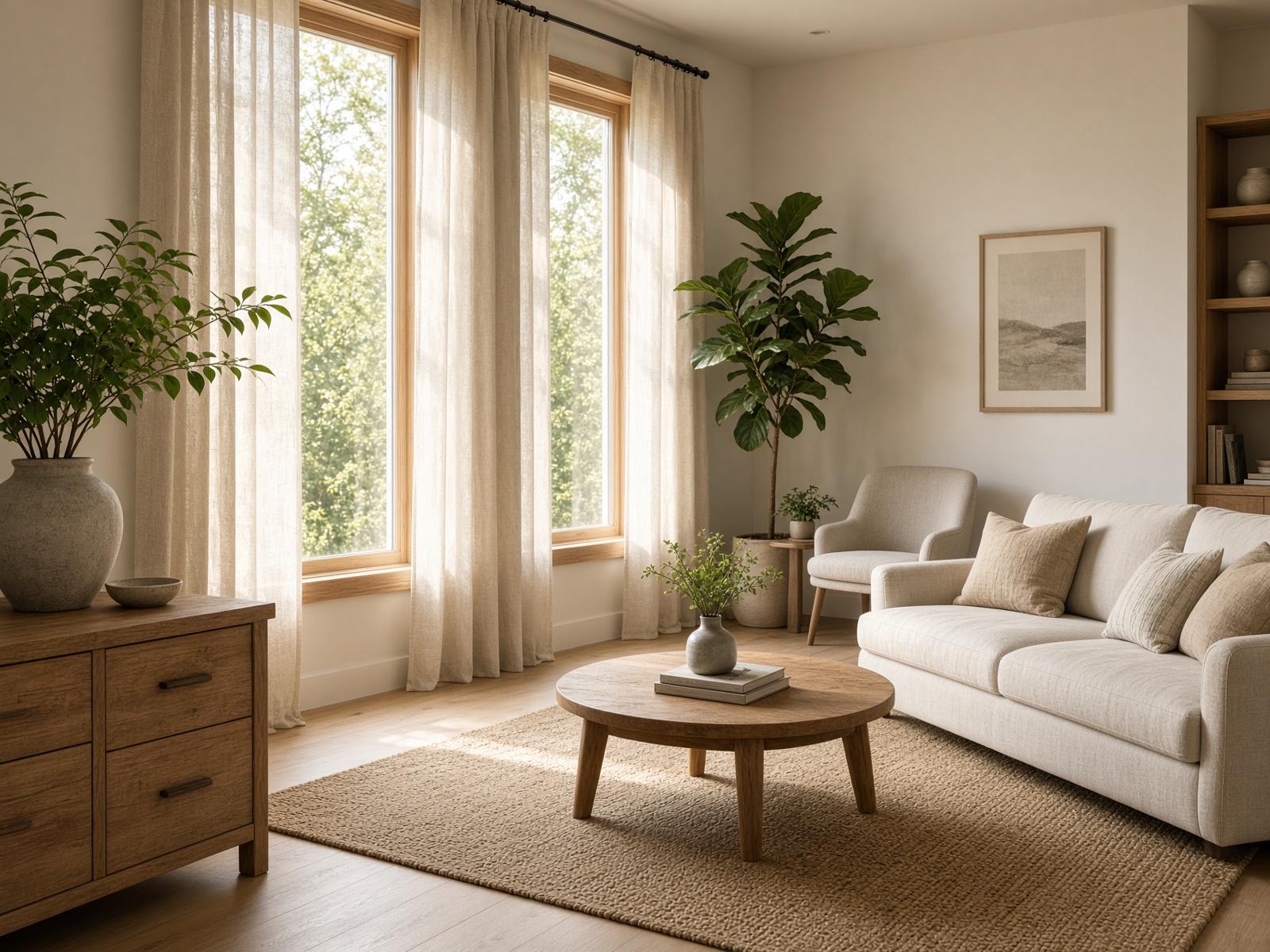 A quiet counseling office with morning light and plants
